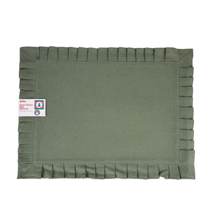 Anko Green Pleated Edge Placemat