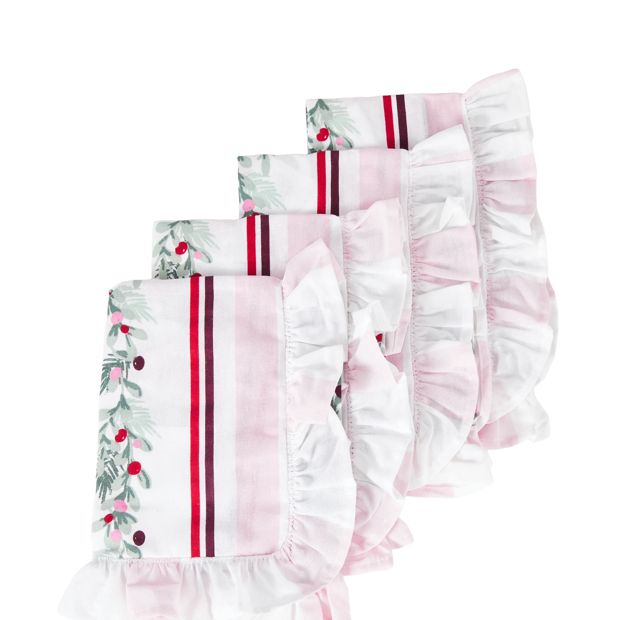 Anko 4 Pack Holly Stripe Napkins