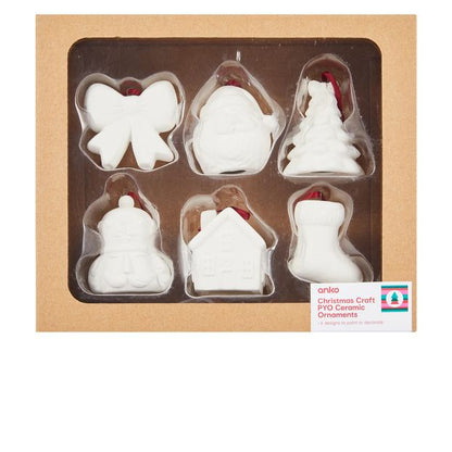 Anko Christmas Craft Paint Your Own Ceramic Ornaments
