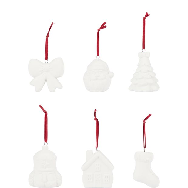 Anko Christmas Craft Paint Your Own Ceramic Ornaments