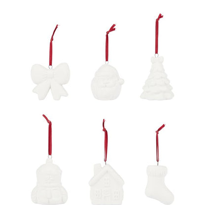 Anko Christmas Craft Paint Your Own Ceramic Ornaments