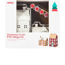 Anko Christmas Craft Paint Your Own Village Kit