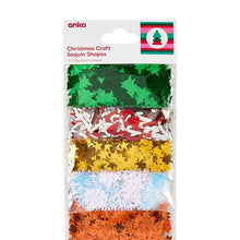 Anko 5 Piece Christmas Craft Sequin Shapes