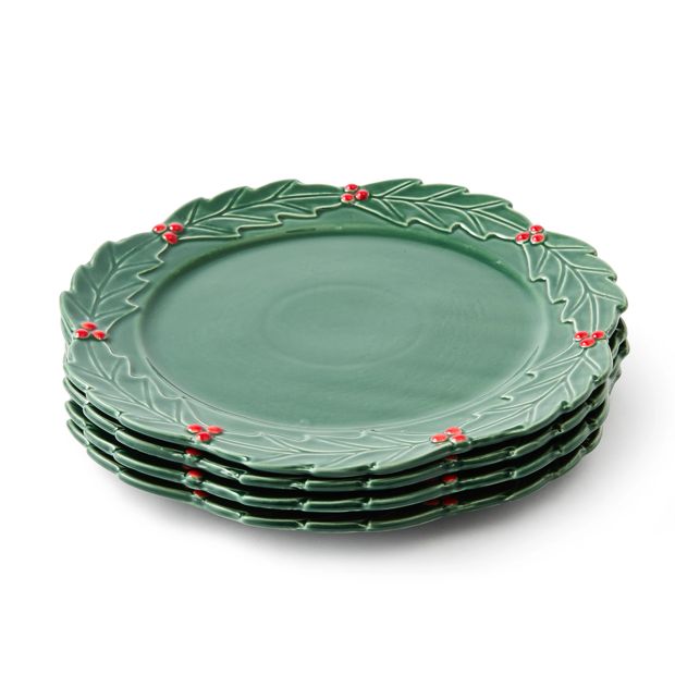 Anko 4 Piece Holly Edge Plates
