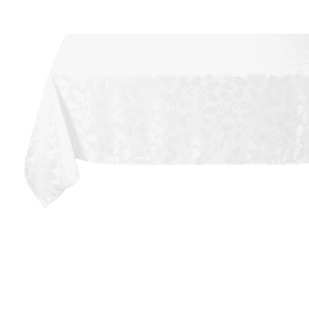 Anko White Holly Jacquard Tablecloth
