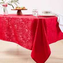 Anko Red Poinsettia Tablecloth