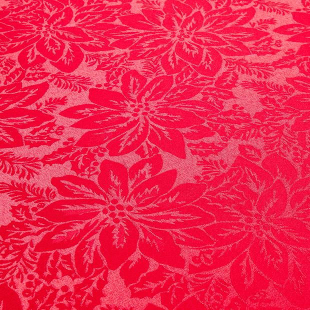 Anko Red Poinsettia Tablecloth