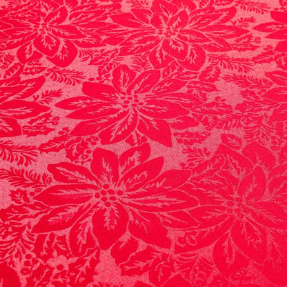 Anko Red Poinsettia Tablecloth