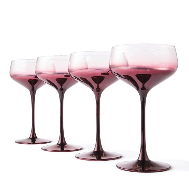 Anko 4 Fig Coupe Cocktail Glasses