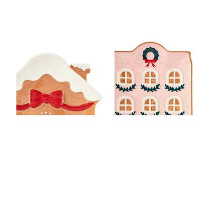 Anko 2 Pack Christmas Village Plates