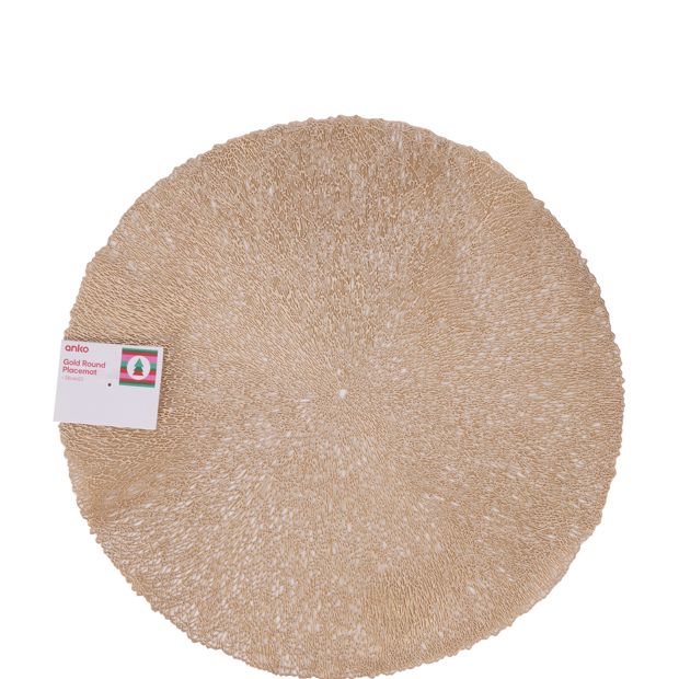 Anko Gold Round Placemat