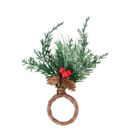 Anko 4 Pack Holly Napkin Rings