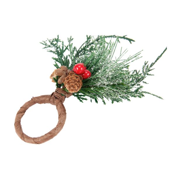 Anko 4 Pack Holly Napkin Rings