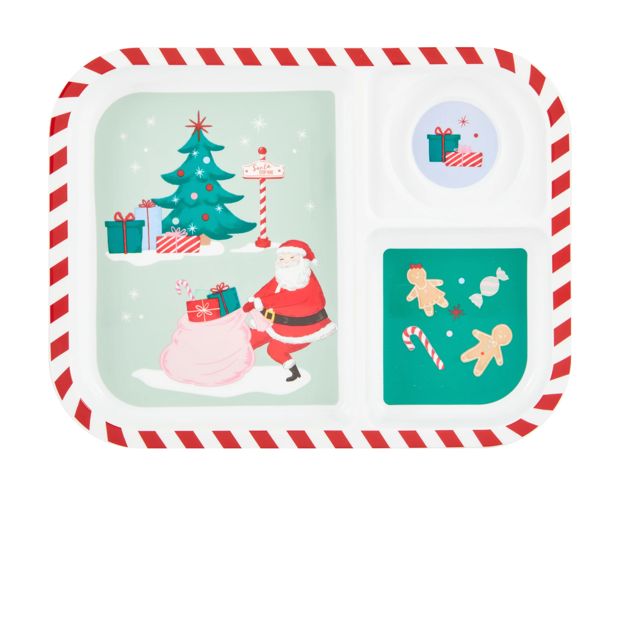 Anko Christmas 3 Section Plate