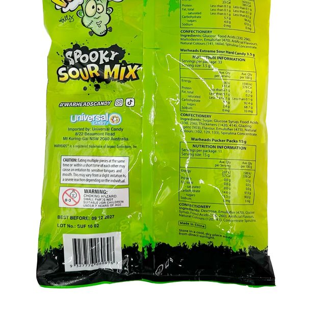 Warheads Spooky Sour Mix 436g