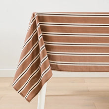 Anko Mocha Stripe Tablecloth