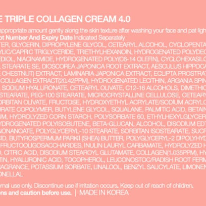Medicube Triple Collagen Cream 50ml - Collagen, Niacinamide and Hydrolyzed Elastin