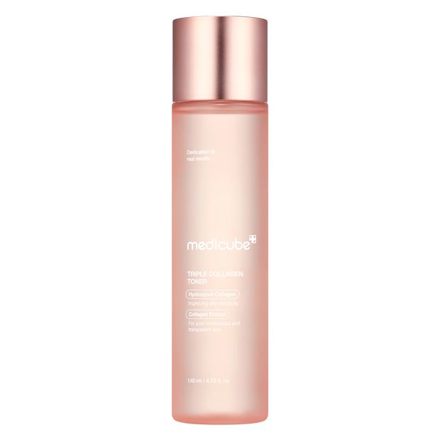 Medicube Triple Collagen Toner 140ml - Hydrolyzed Collagen and Collagen Extract