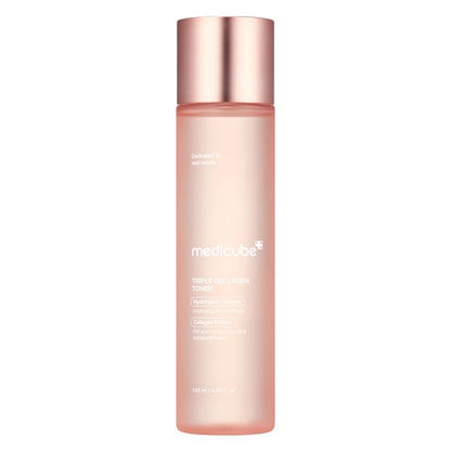 Medicube Triple Collagen Toner 140ml - Hydrolyzed Collagen and Collagen Extract