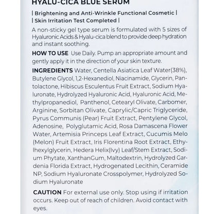 SKIN1004 Madagascar Centella Hyalu-Cica Blue Serum 50ml - Pure Centella