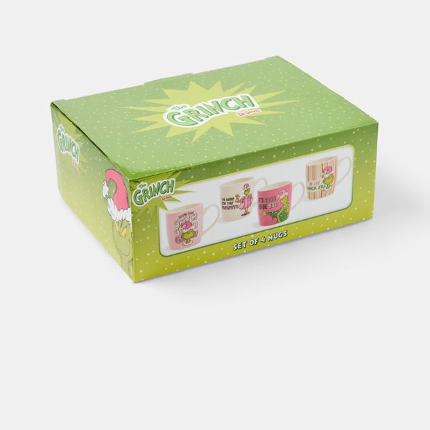 Set of 4 The Grinch Mugs