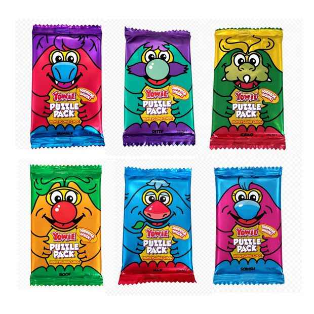 Yowie Puzzle Pack Honeycomb Choc 20g - Assorted