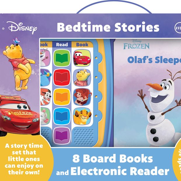 Disney Bedtime Stories: Me Reader Jr 8 Board Books and Electronic Reader  - Book