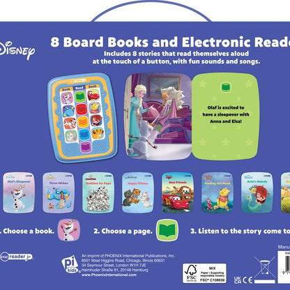 Disney Bedtime Stories: Me Reader Jr 8 Board Books and Electronic Reader  - Book