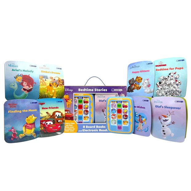 Disney Bedtime Stories: Me Reader Jr 8 Board Books and Electronic Reader  - Book