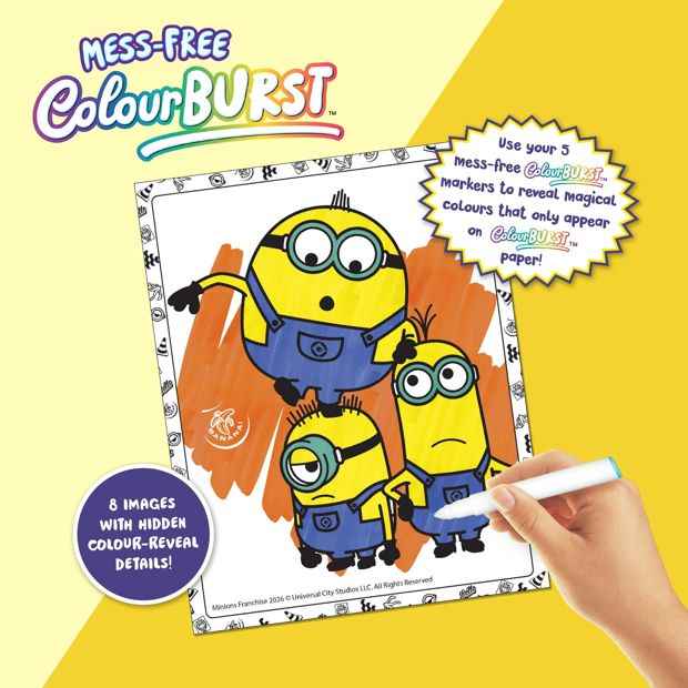 INKredibles Mess-Free ColourBurst Illumination's Minions Activity Kit - Book