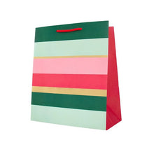 Hallmark Christmas Stripes Flair Gift Bag - Large