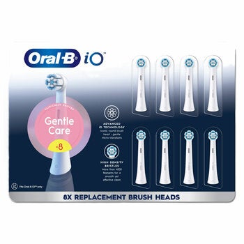 Oral-B iO Gentle Care Replacement Brush Heads White 8 Pack