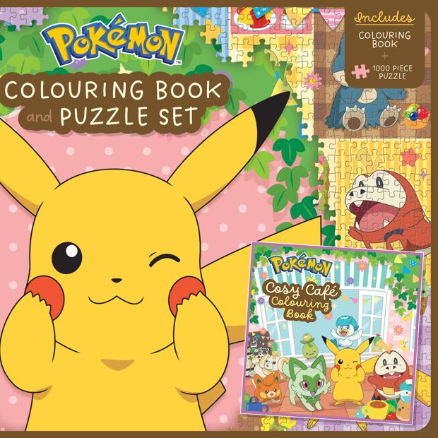 Pokemon: Colouring Book & Puzzle Set - Book
