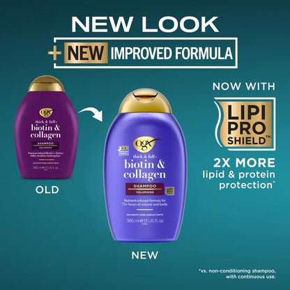 OGX Thick & Full+ Biotin & Collagen Shampoo 385ml