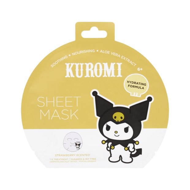 Kuromi Face Sheet Mask - Strawberry Scented