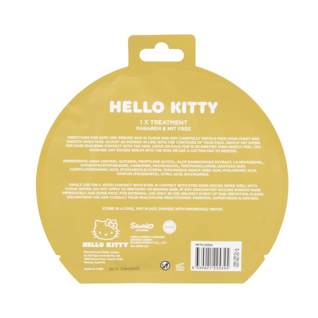 Halloween Hello Kitty Face Sheet Mask - Strawberry Scented