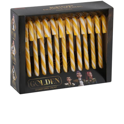 KPop Demon Hunters 12 Pack Golden Candy Canes Gift Box 144g