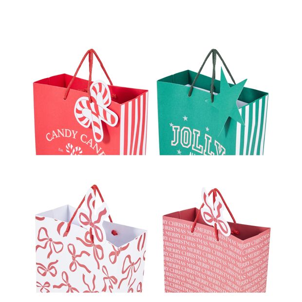 Anko 4 Pack Medium Gift Bags - Assorted