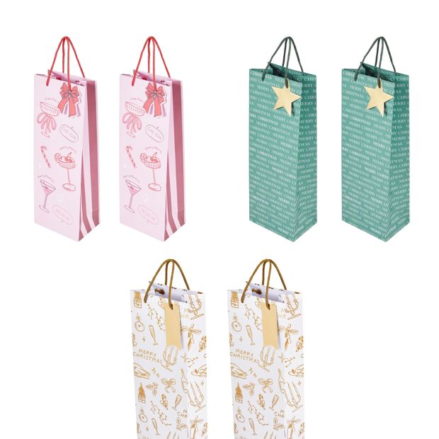 Anko 2 Pack Bottle Bags - Assorted