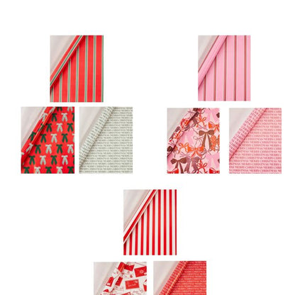 Anko 3 Pack 4m Gift Wrapping Paper - Assorted
