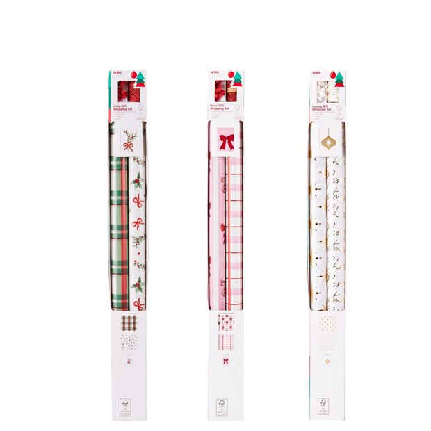 Anko 13 Pack Gift Wrapping Set - Assorted