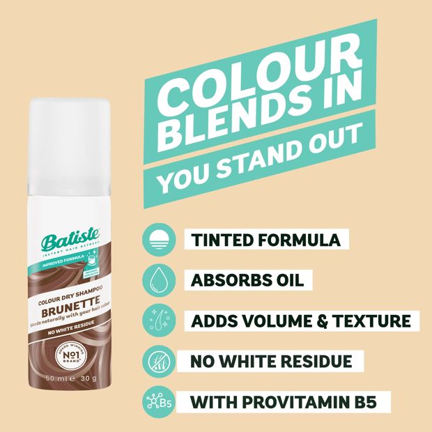 Batiste Brunette Colour Dry Shampoo 50ml