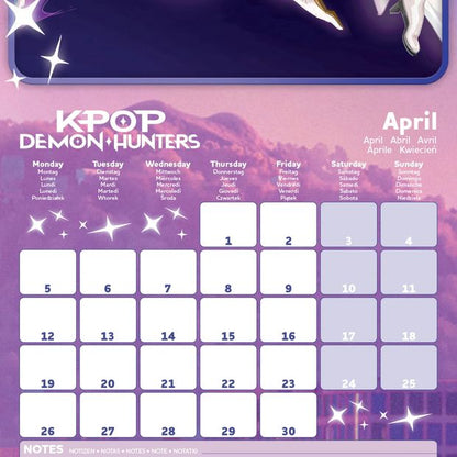 KPop Demon Hunters 2027 16-Month Calendar