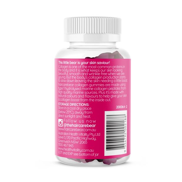 50 Pack Haircarebear Collagen Gummies 150g
