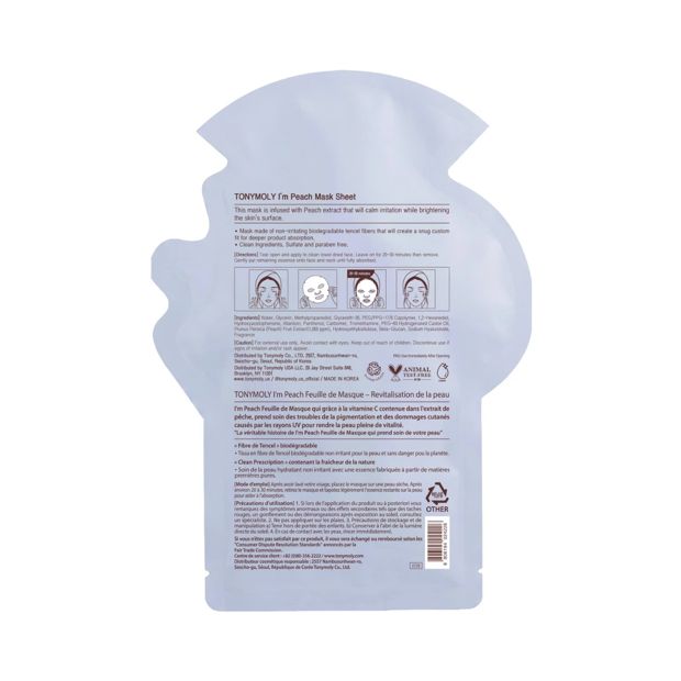 Tony Moly I'm Peach Vitalizing Mask Sheet