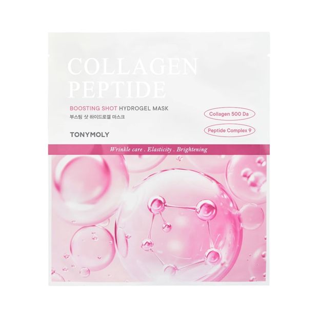 Tony Moly Collagen Peptide Boosting Shot Hydrogel Mask - Collagen 500 Da & Peptide Complex 9