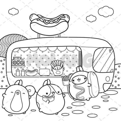 Molang Cafe Cuties: A Cosy Colouring Book