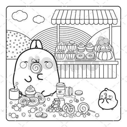 Molang Cafe Cuties: A Cosy Colouring Book