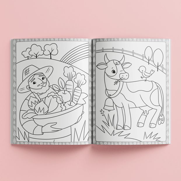 Mega Colouring Farmyard Fun Book