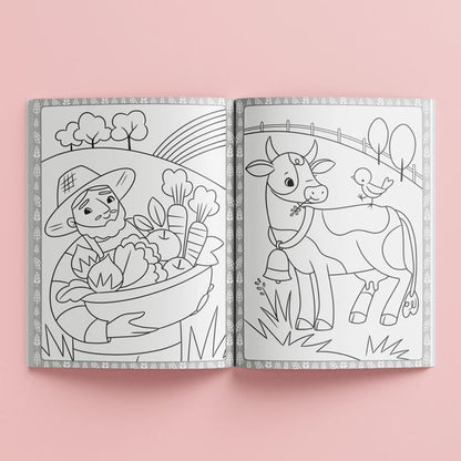 Mega Colouring Farmyard Fun Book